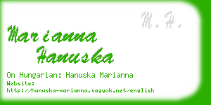 marianna hanuska business card